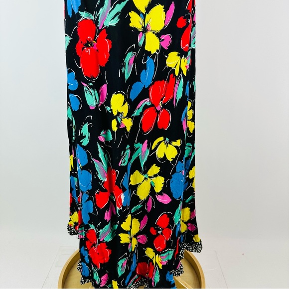 TIXO X Target Black Floral Off Shoulder Maxi Dress Size 28W-30W - Picture 3 of 11